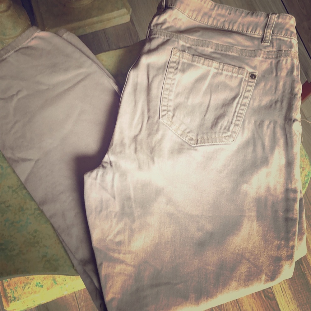 Rue +Size Khaki Freedom Flex Pants Size 16